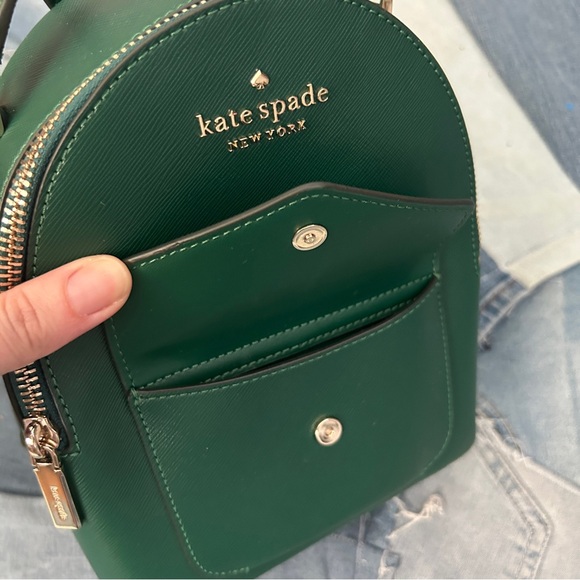 Kate Spade Schuyler Mini Backpack Dark Jade NWT - Picture 6 of 9